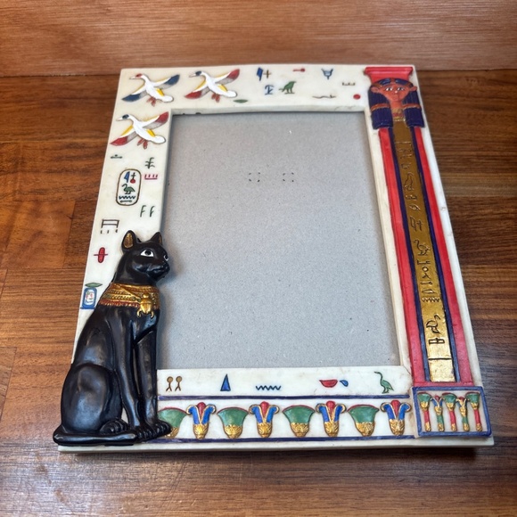 Vintage Egyptian Sphinx Hieroglyphics Picture Frame 2001 Summit Collection 4x6 - Picture 2 of 9